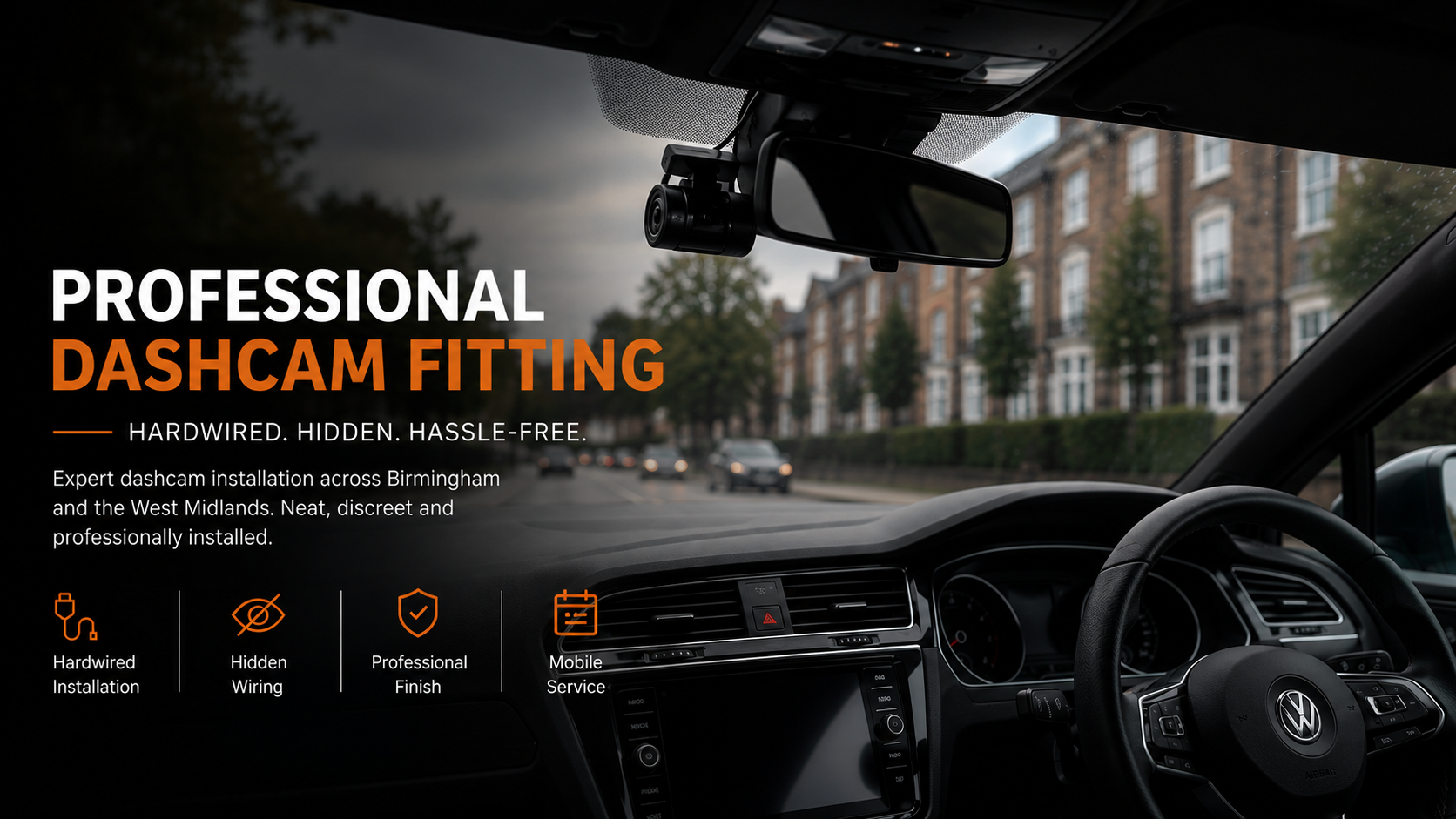 Professional dashcam installation
